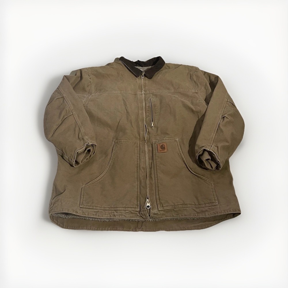 Carhartt Sandstone Ridge Coat Men's Sherpa‎ Lined Work Jacket 3X XXXL C61 FRB